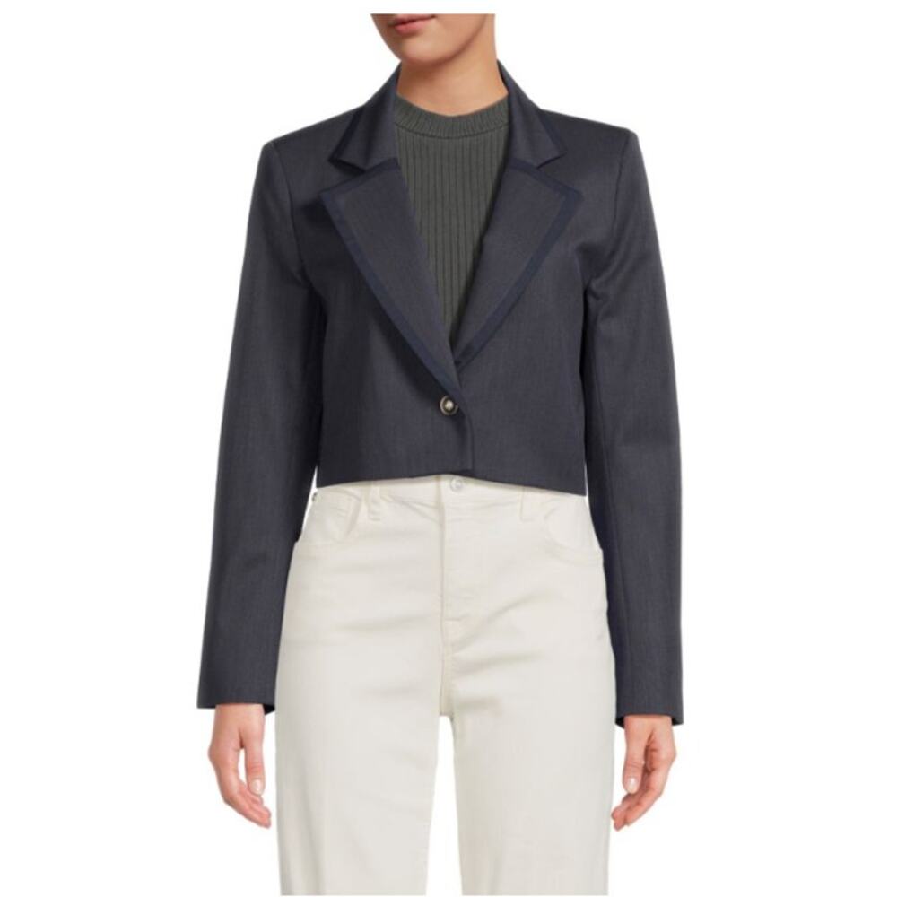TWP Jagger Waiter Virgin Wool Blend Cropped Blazer Size Medium‎